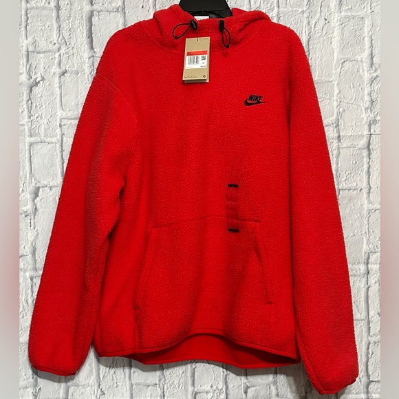 Nike | Shirts | Nike Sportswear Essentials Sherpa Fleece Pullover ...